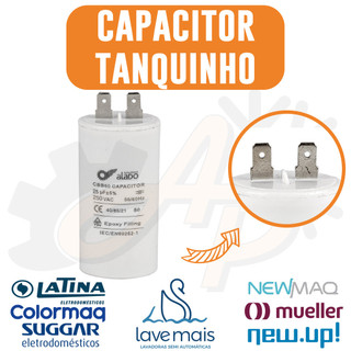 Capacitor P/ Tanquinho Newmaq Colormaq 25uf Bivolt Universal