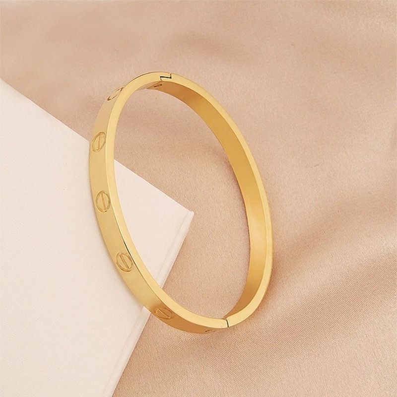 Pulseira Aberta de Aço inoxidável Pulseira Estilo Coreano