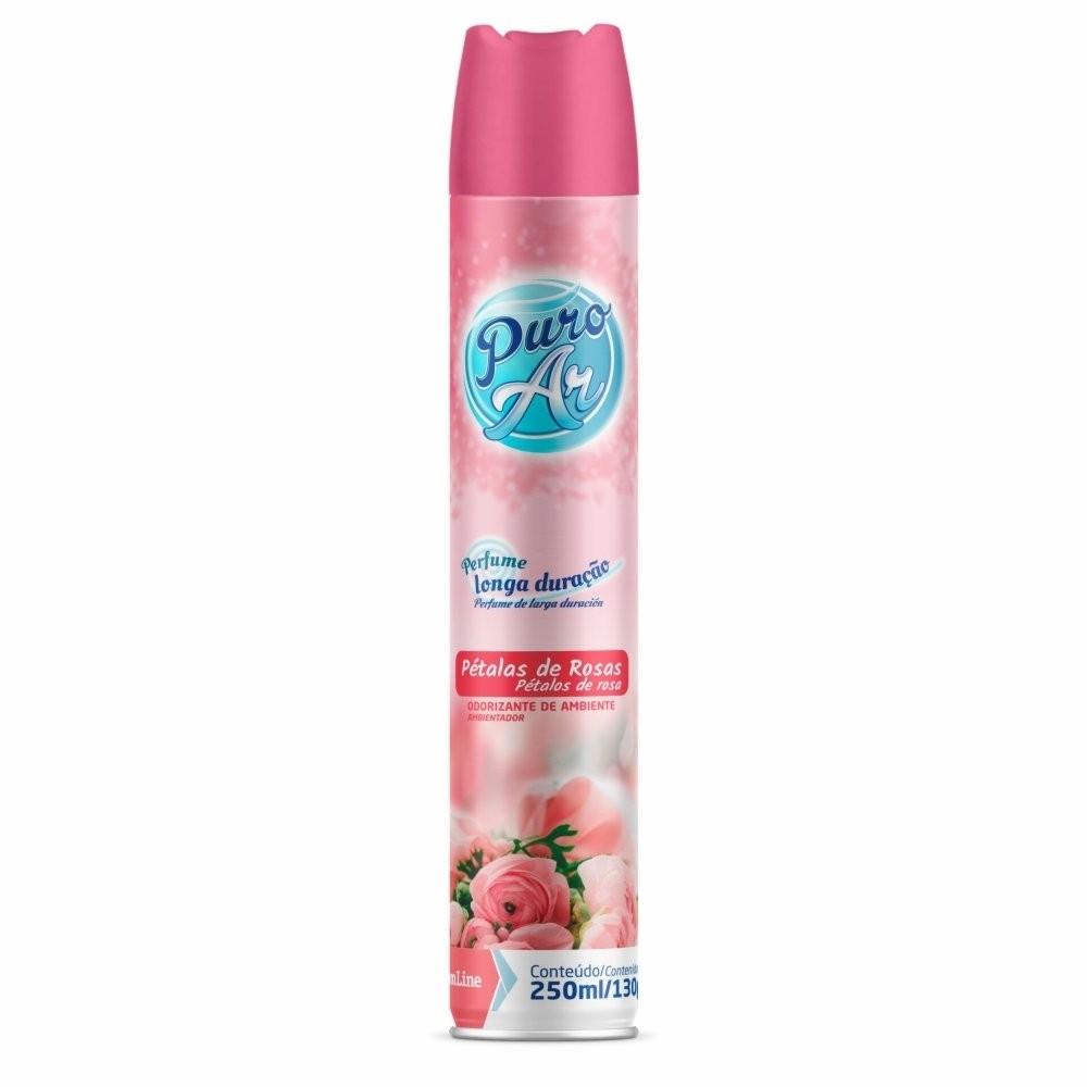 Purificador de Ar Puro Ar Aerossol Pétala de Rosas 250ml em Oferta na Shopee