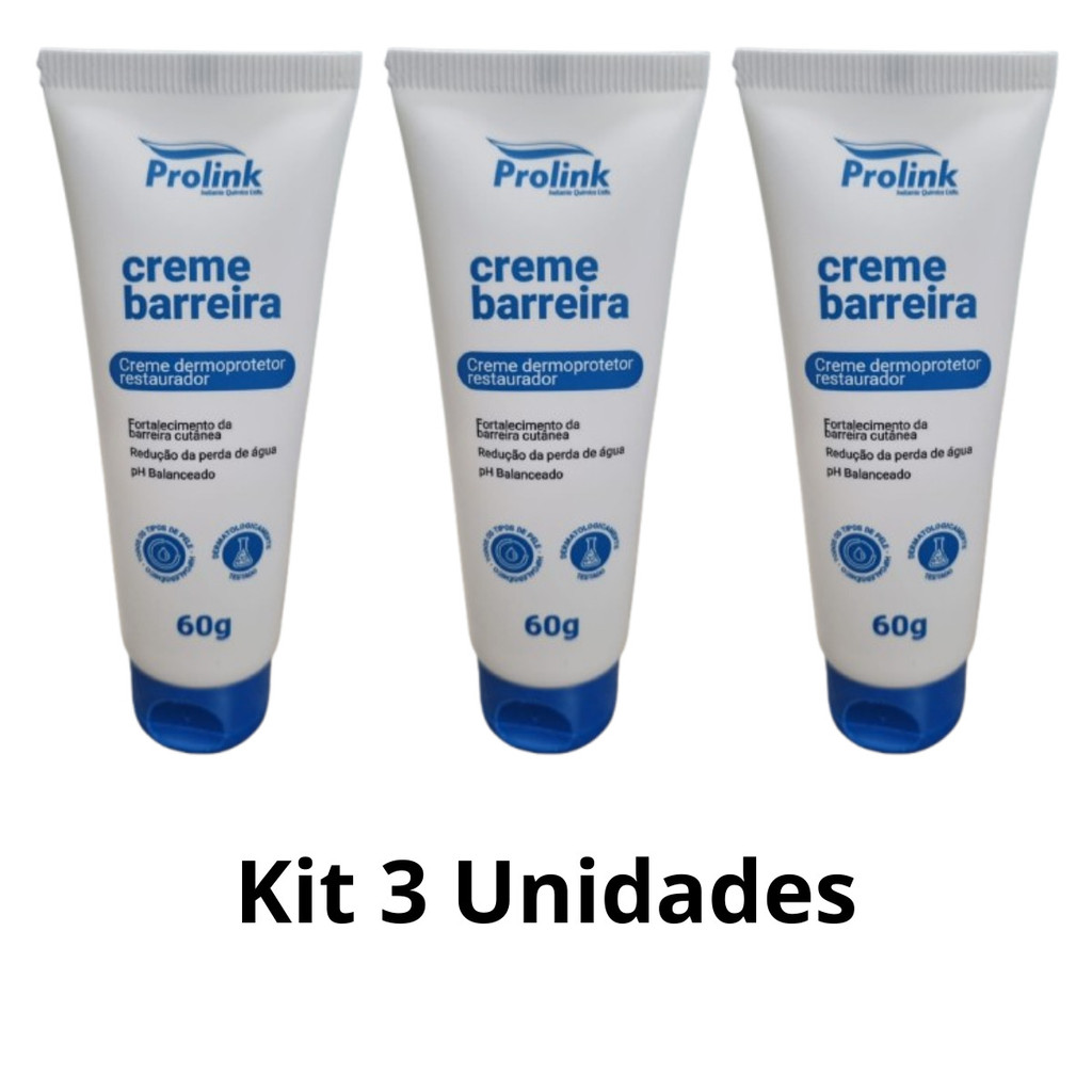 KIT 03 UN CREME BARREIRA DERMO PROLINK 60G SIMILAR CAVILON