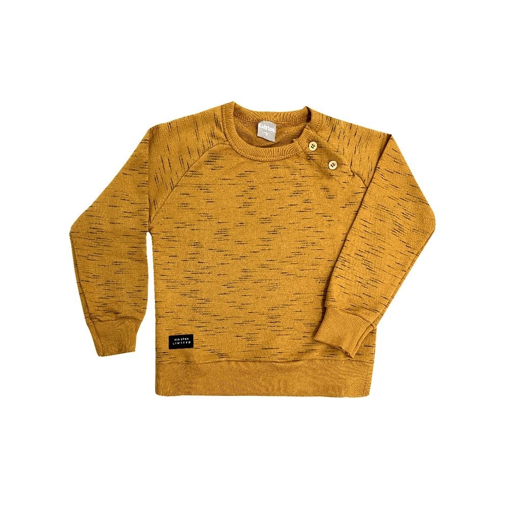 Blusão Malha Menino Rajado Botões - Kidstok