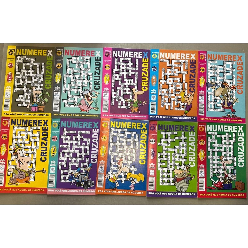 Kit Com 10 Numerix , Capas Sortidas Aleatórias