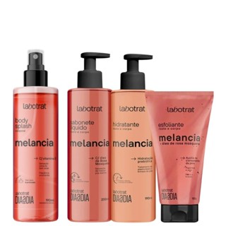 Kit Tratamento Diário Labotrat: Sabonete Líquido, Hidratante, Esfoliante e Body Splash 190ml em Oferta na Shopee