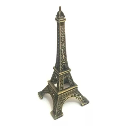 Souvenir Miniatura da Torre Eiffel de Metal com 18cm - Souvenir Lembrancinha de Viagem Paris França