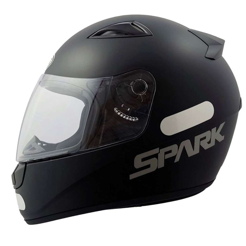 CAPACETE FECHADO NEW SPARK SOLID PRETO FOSCO em Oferta na Shopee