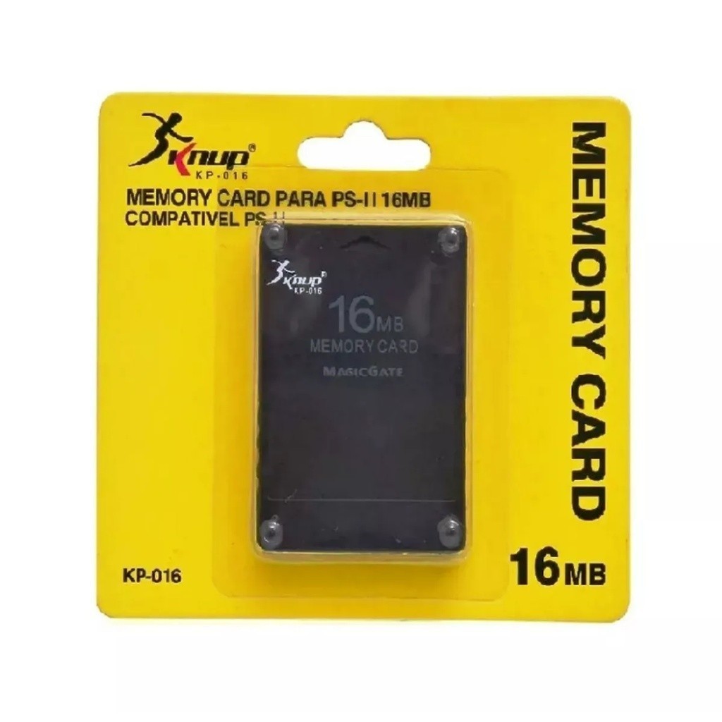Memory Card 16mb Kp-016 Para Playstation 2 Ps2 - Knup 16mb