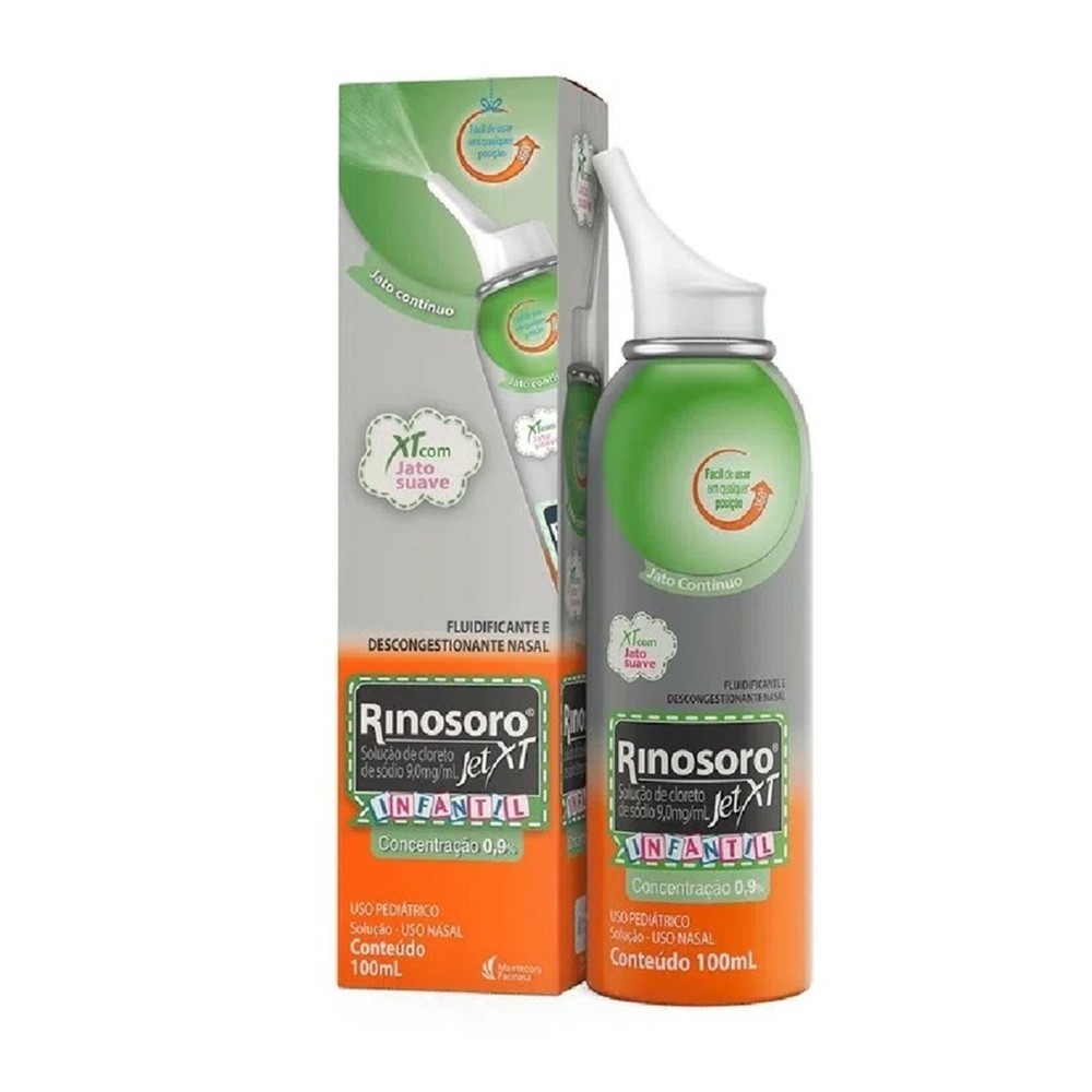 Rinosoro Jet XT 0,9% Infantil Solucao Nasal 100ml em Oferta na Shopee