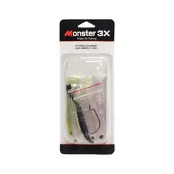 Kit de Iscas Artificial Tucunaré Azul Amarelo - Monster 3X