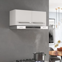 Armário Aéreo Modulado Para Geladeira Fidelitá Viena 70cm 2 Portas Branco