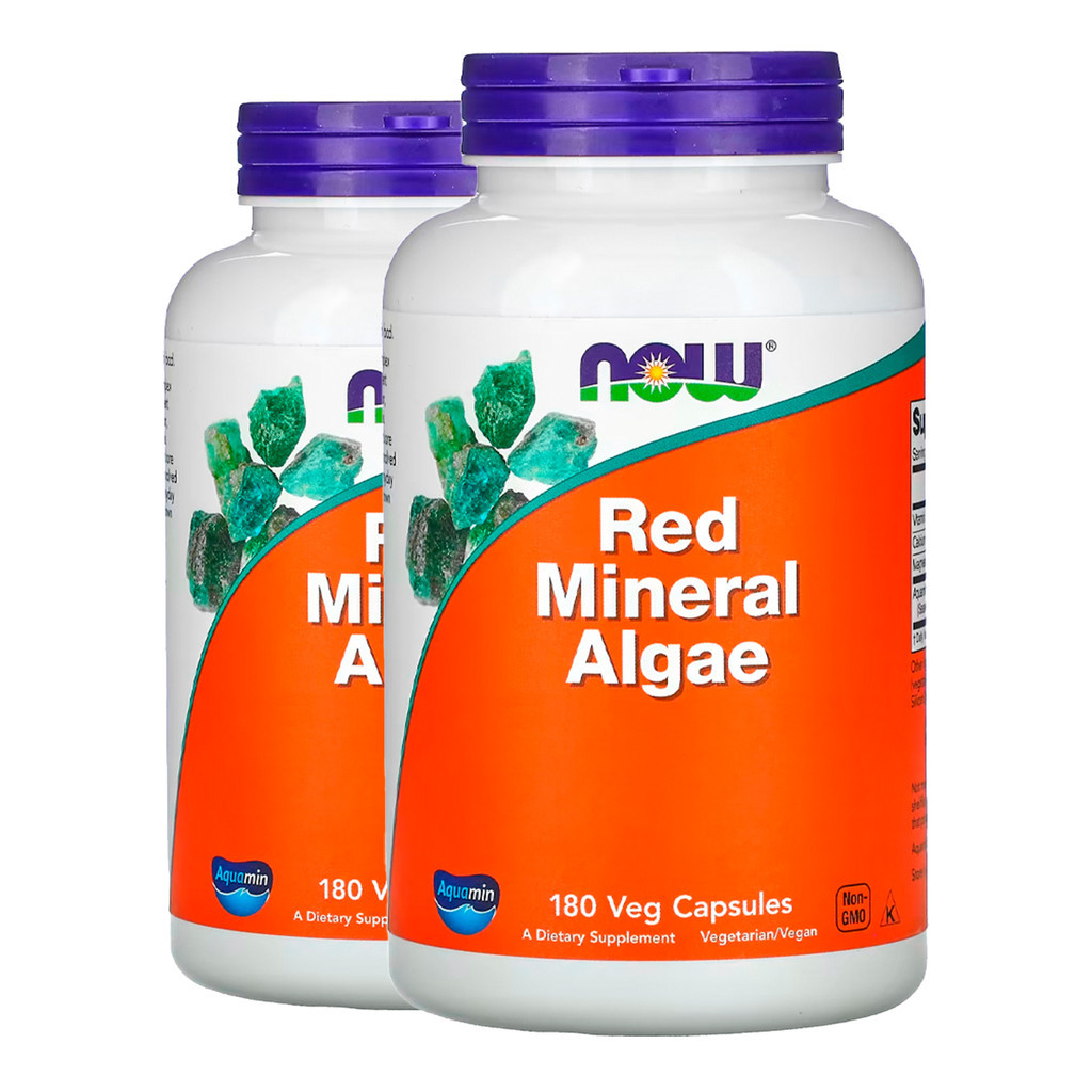 Kit 2x Minerais Algas Vermelhas Now Foods 180 Cáps Importado/Made in Usa em Oferta na Shopee