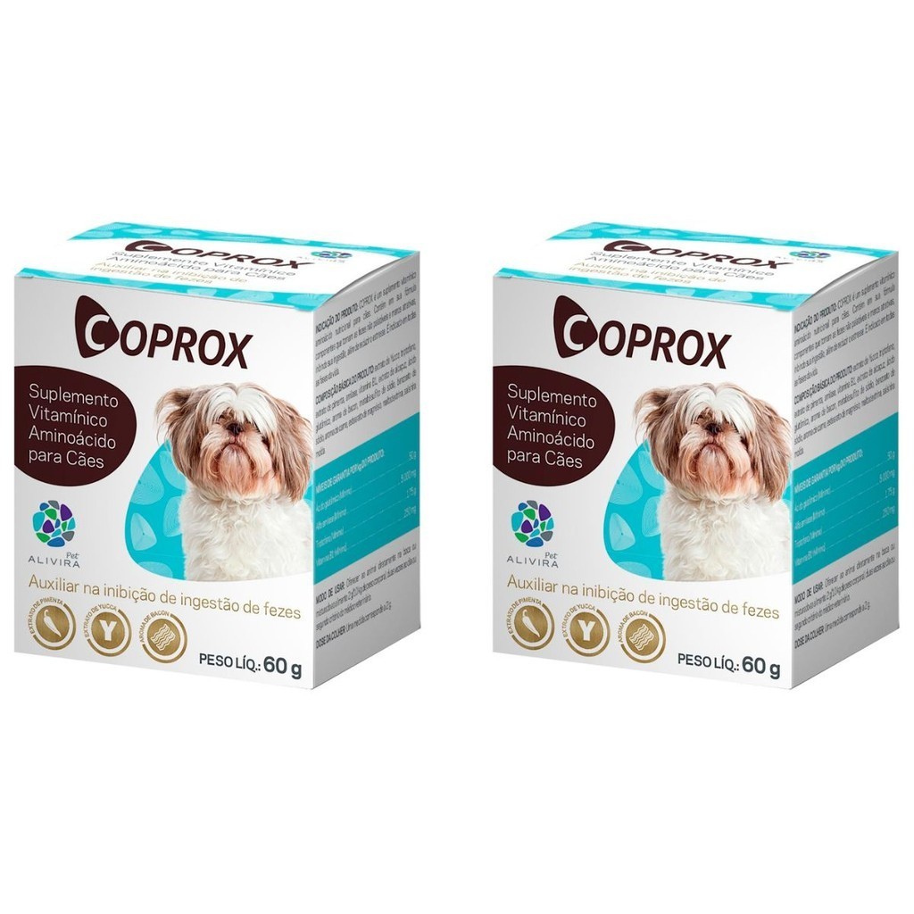 2 Coprox 60g Suplemento P/ Cães Coprofagia Duprat - Nourrie em Oferta na Shopee