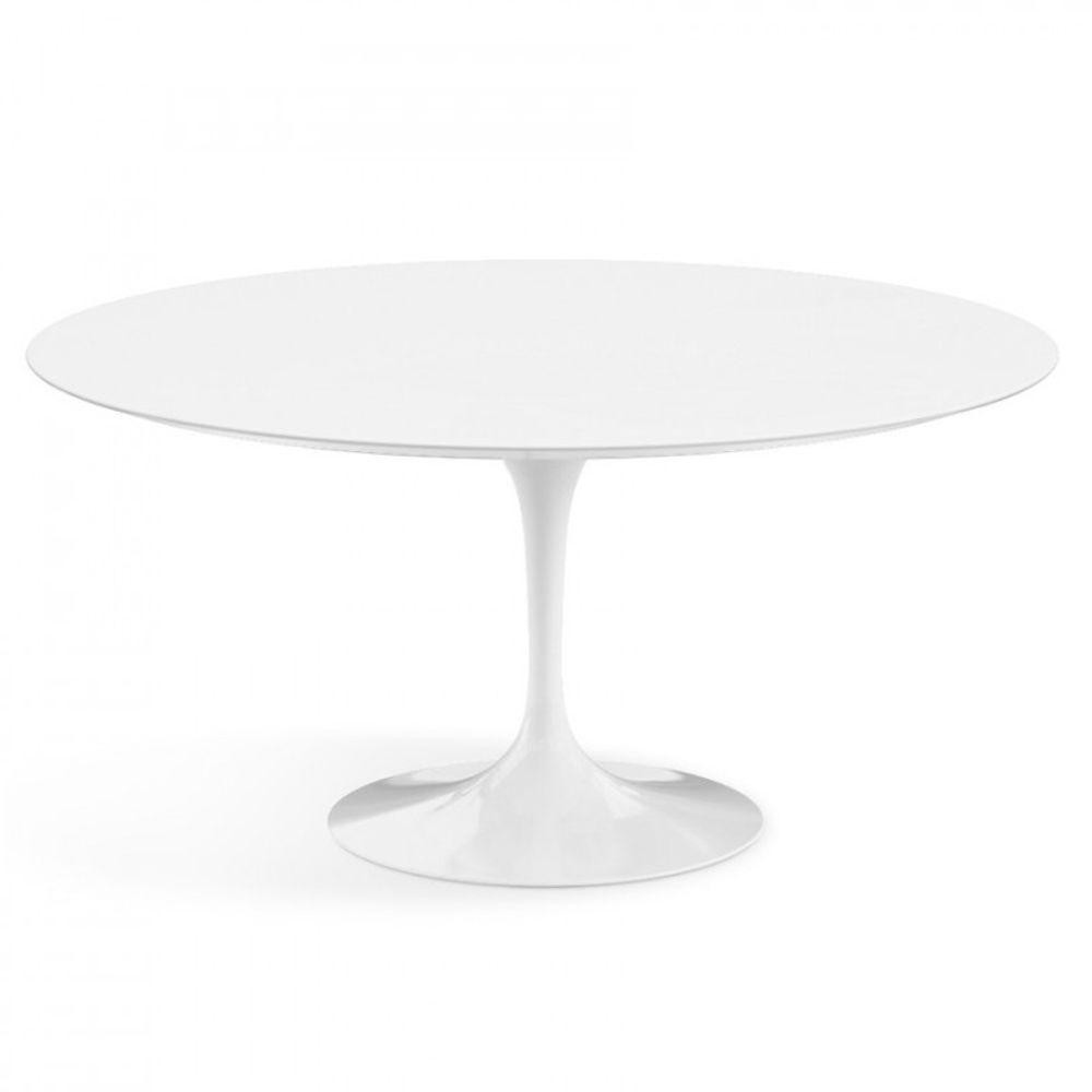 Mesa De Jantar Tulipa Saarinen Redonda 120 Cm Branco