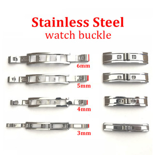 3mm 4mm 5mm Fivela De Aço Inoxidável Borboleta Sólida Tração Dupla Dobrável Wach Acessórios em Oferta na Shopee