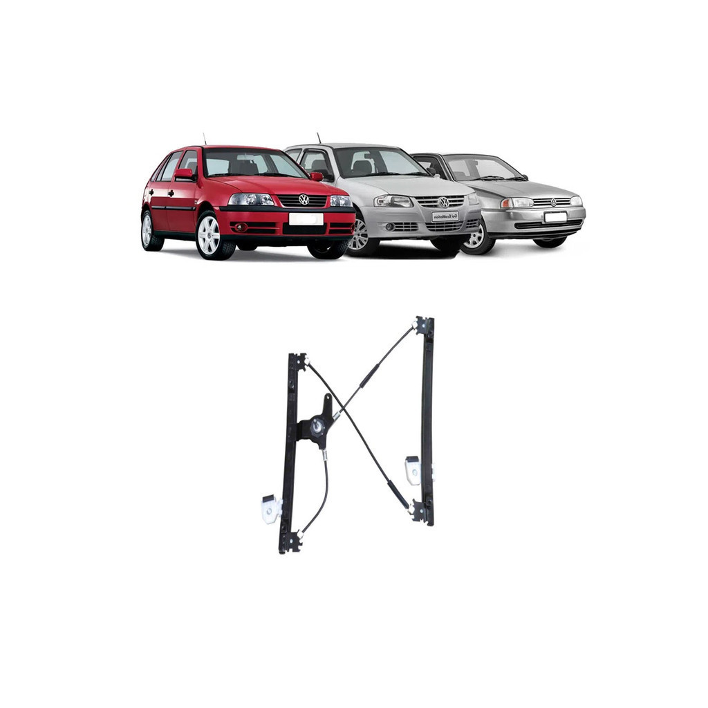 Maquina Vidro Manual Gol Saveiro Parati G2 G3 G4 4P Dianteiro Lado Direito em Oferta na Shopee