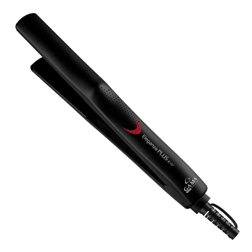 Prancha Chapinha Alisadora de Cabelo Gama Italy Eleganza Plus APP2205 210º Cerâmica Íon Preta Bivolt