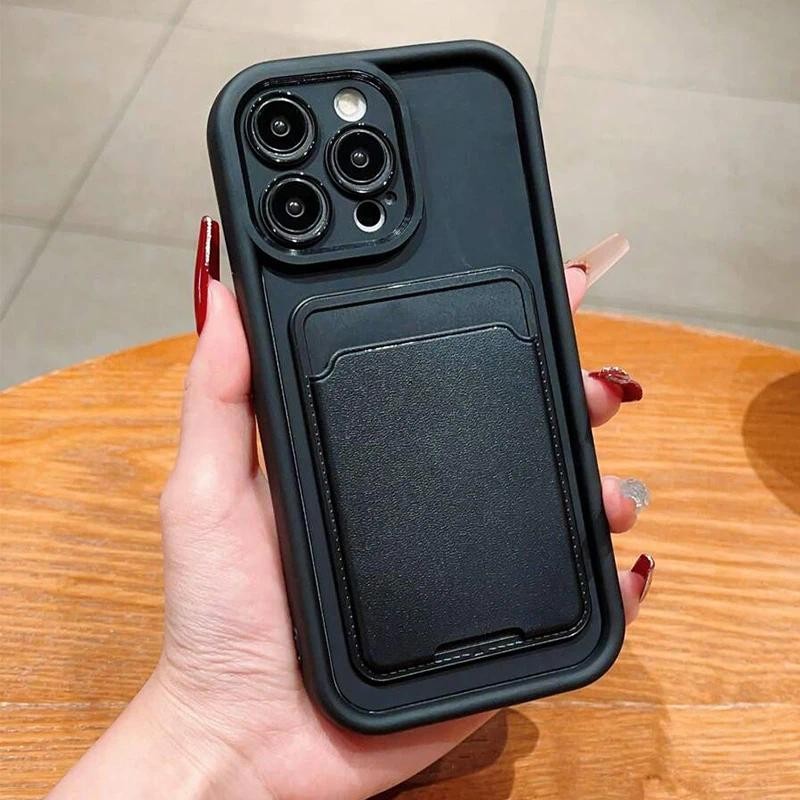 Capa De Telefone Para Samsung Galaxy S23 Ultra S22 S21 FE Plus A34 A54 A53 5G A15 A35 A55 A14 A13 A32 4G 5G Luxo Porta-Cartões De Silicone Macio À Prova De Choque