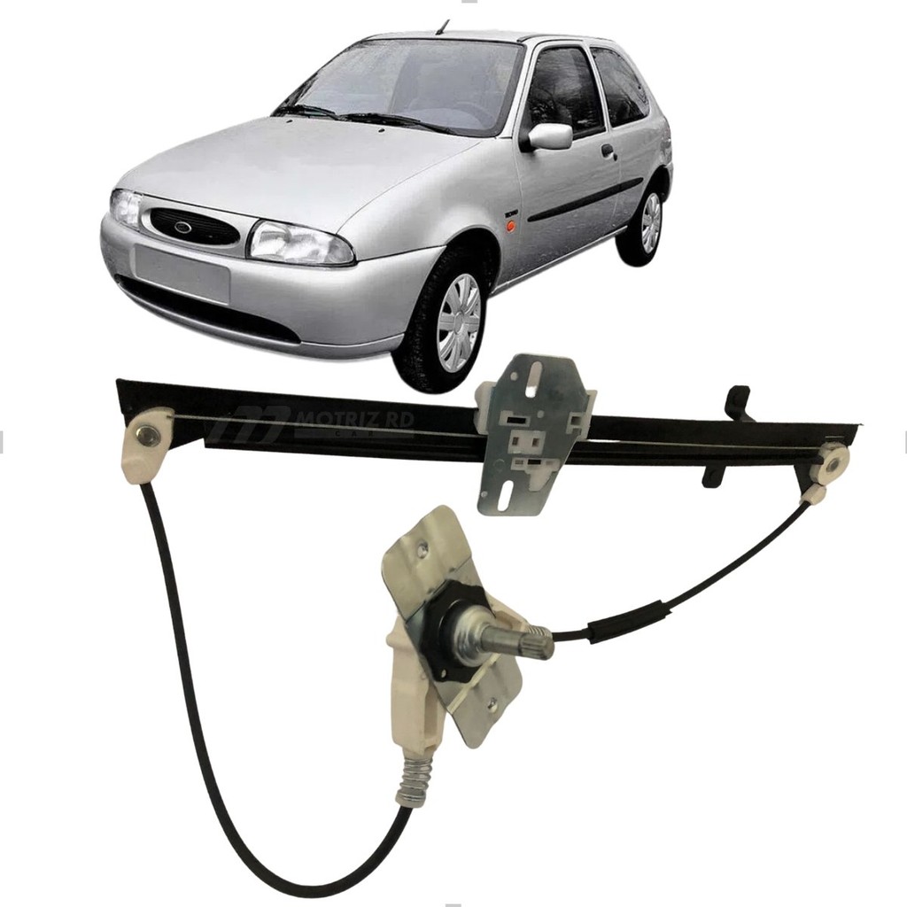 Máquina Vidro Fiesta Manual Lado Esquerdo 1997 Até 2003
