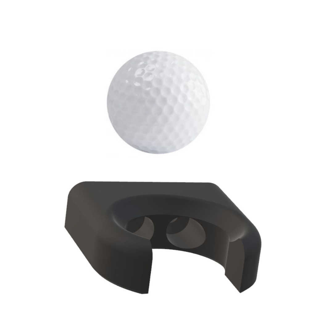 Suporte Parede Para Bola De Golfe + Parafuso - 1 Unidade