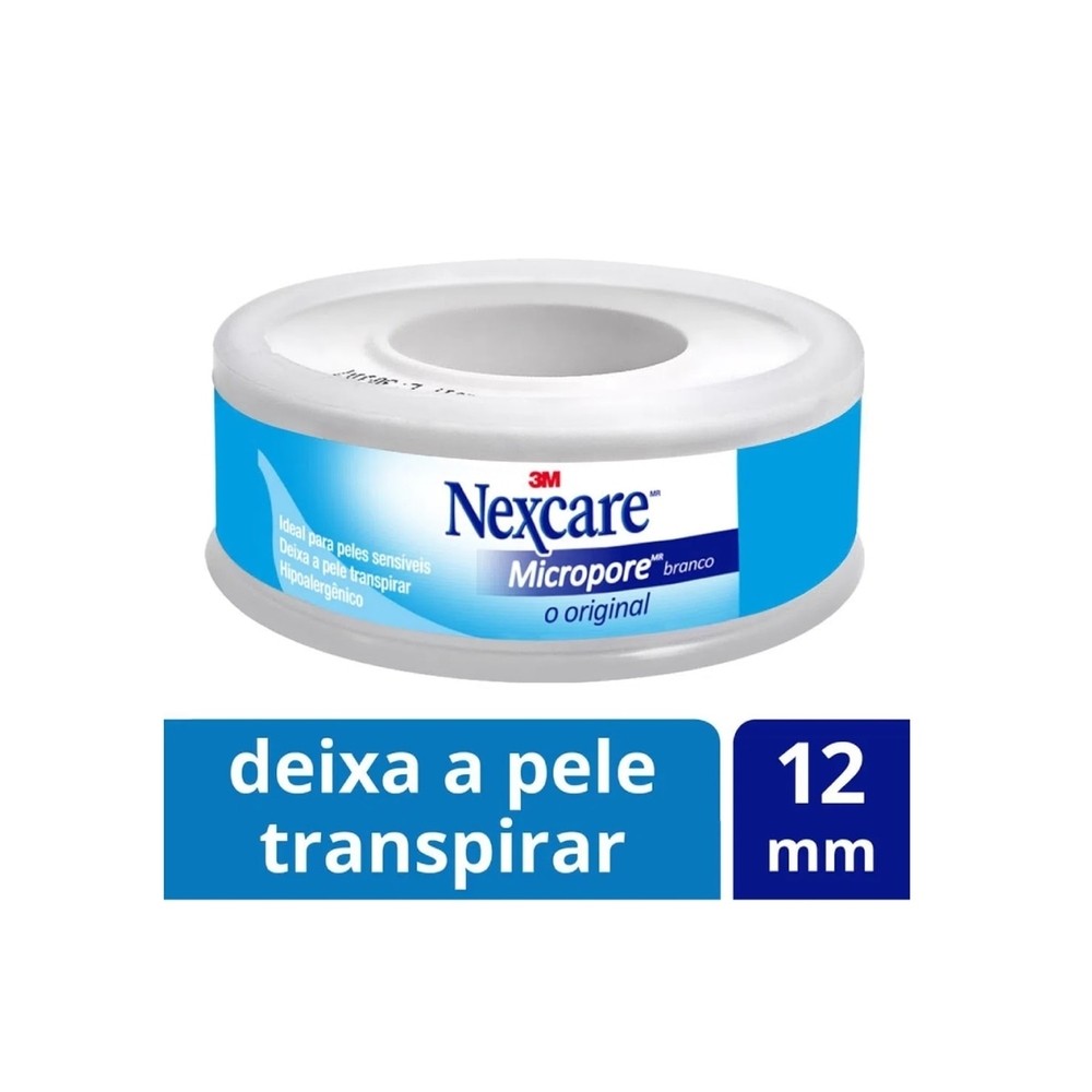 Fita Micropore Nexcare Regular 12mm x 4,5m em Oferta na Shopee