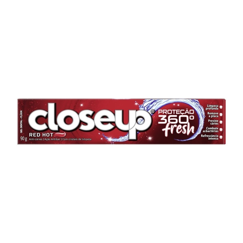 Gel Dental Close Up Prote360o  Fresh Red Hot 90g em Oferta na Shopee