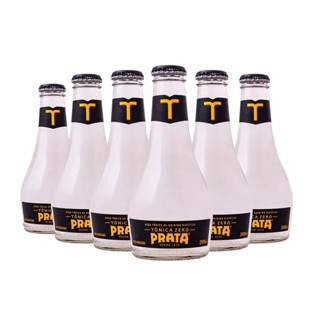 ÁGUA TÔNICA DE QUININO PRATA ZERO 200ML PACK C/24UNID em Oferta na Shopee