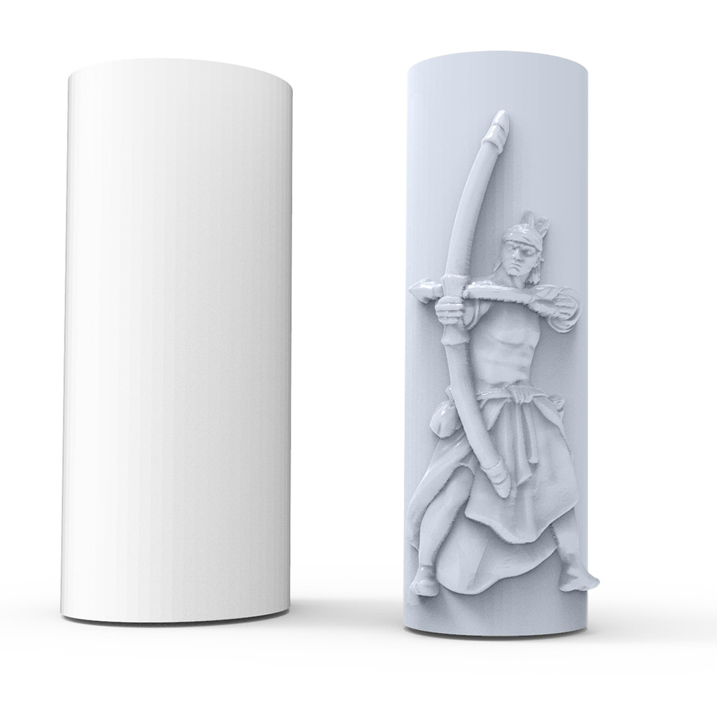 Forma de Silicone Oxossi Vela de Orixá | Umbanda e Candomblé Para Rituais e Oferendas