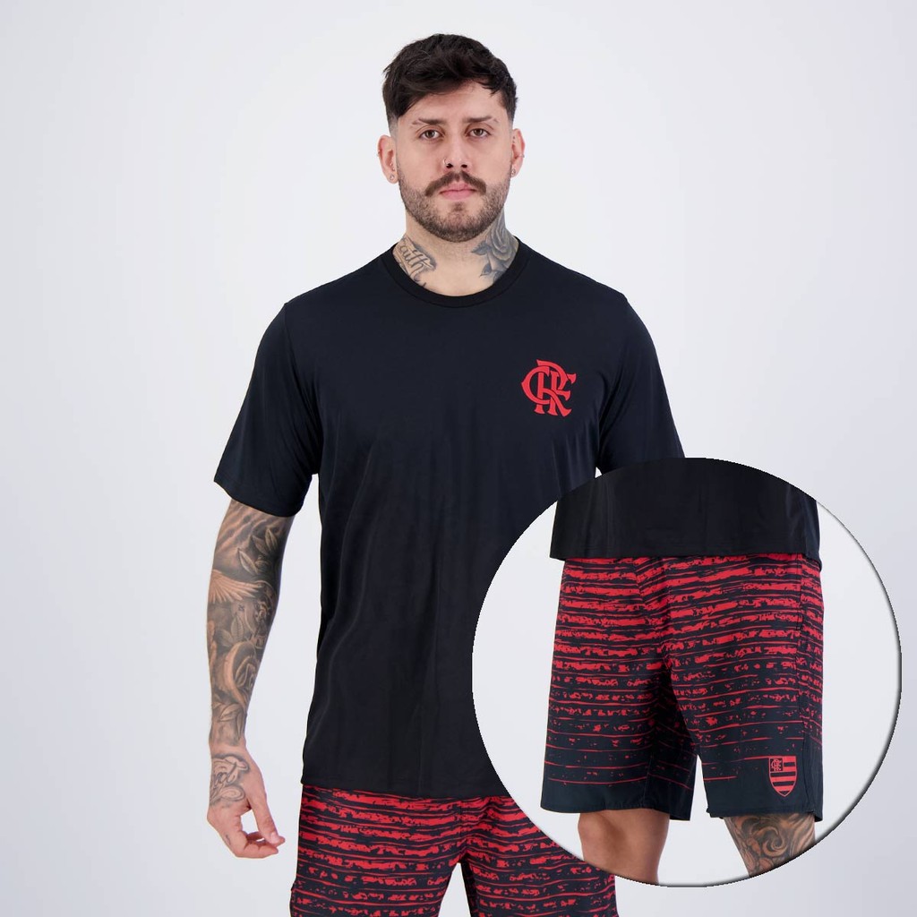 Kit Camisa e Bermuda Flamengo - Men Clothes
