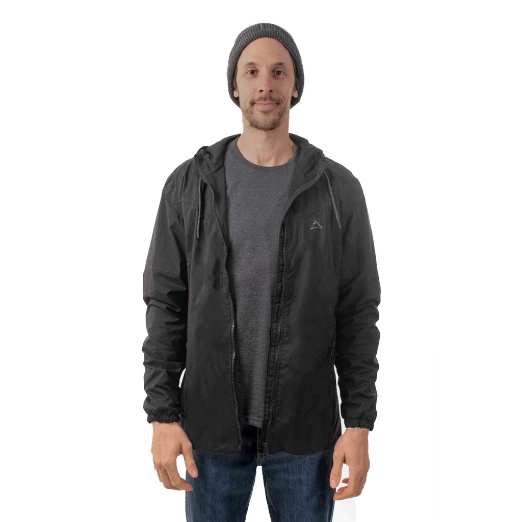 Jaqueta Corta Vento Anorak Change Masculina Preta - Conquista