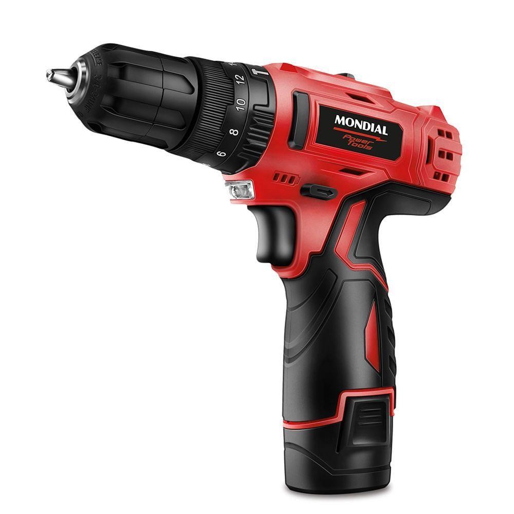 Furadeira Parafusadeira De Impacto Mondial Pi-10ma Bivolt em Oferta na Shopee