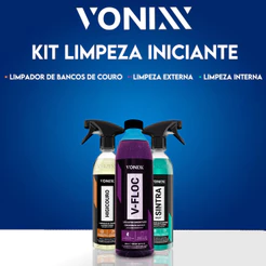 Kit Limpeza Iniciante Vonixx Higicouro + V-Floc + Sintra Fast Limpeza Interna e Externa