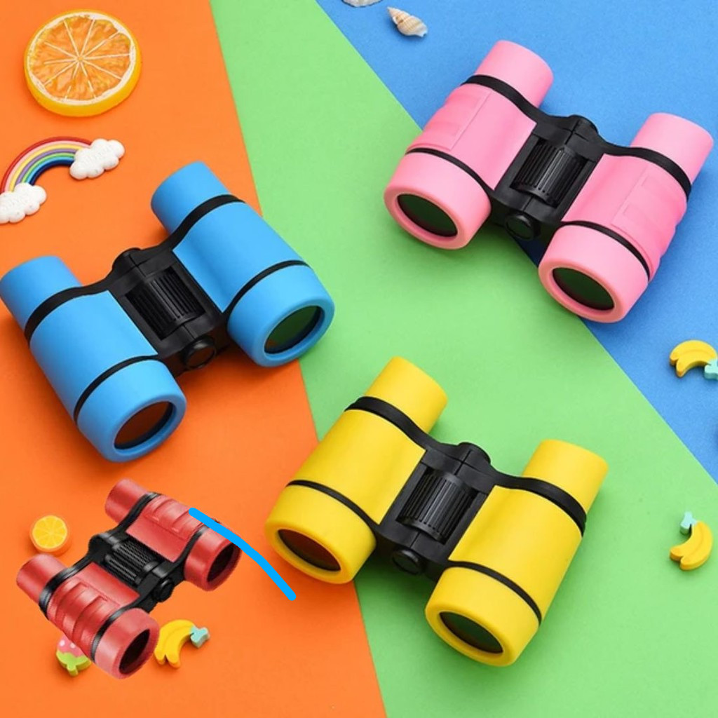 Imagem Binóculos de borracha exclusivos para crianças, diversão e aprendizagem, brinquedos inteligentes, personalizados