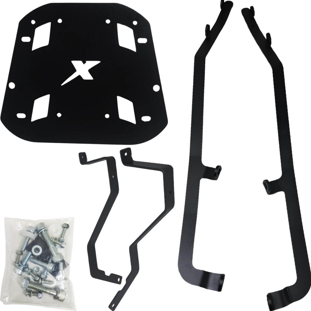 Bagageiro Bau Moto Suporte Bauleto Superior Xmax 250 2020 A 2025 Em Diante Preto Metal X