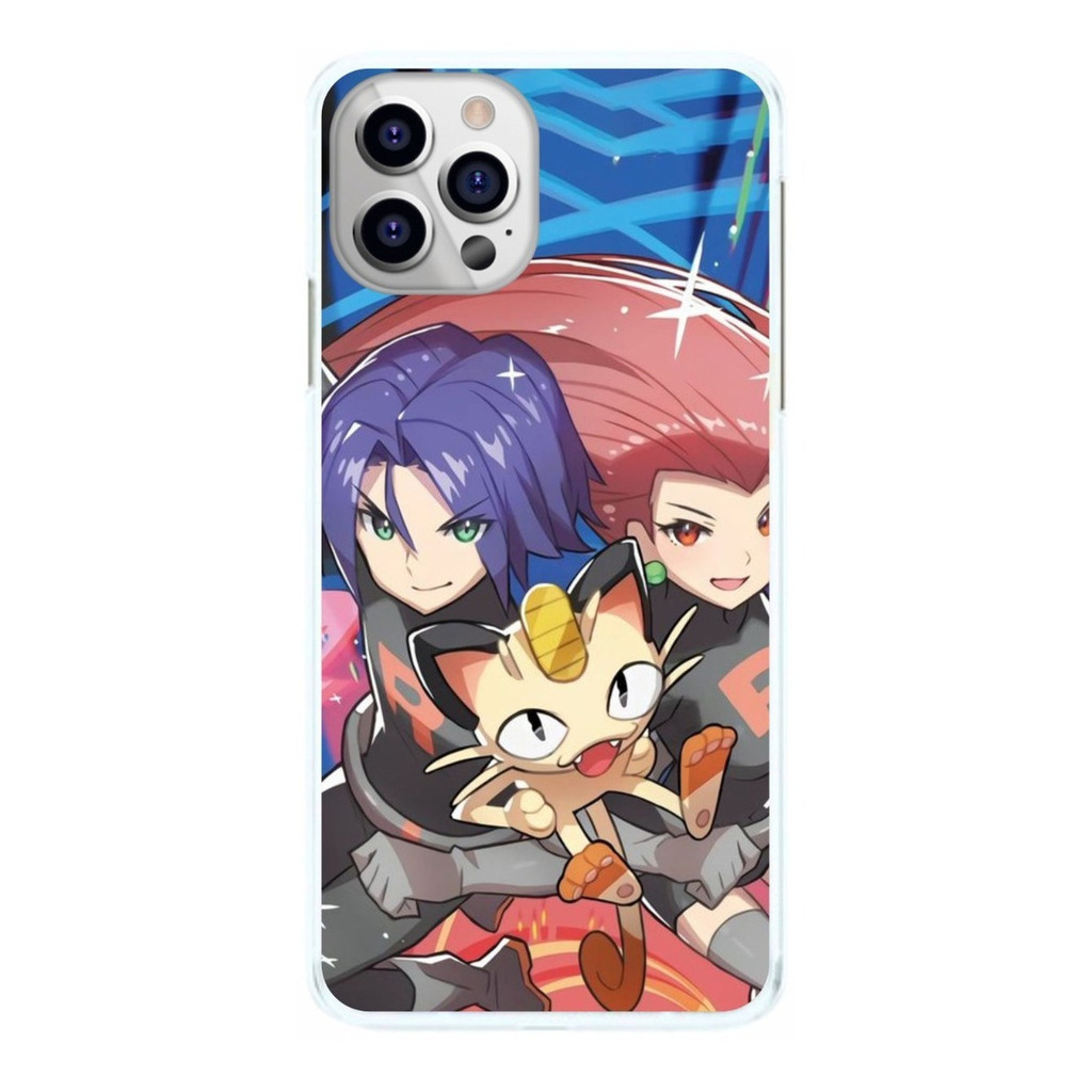 Capinha  Jessie e James Meowth Equipe Rocket Capa de Celular