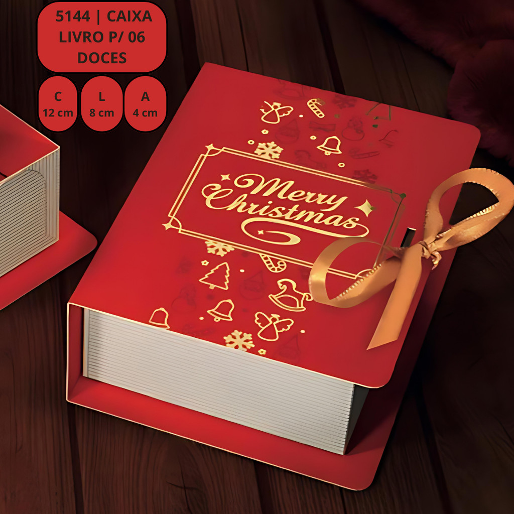 Detalhes do 20 CAIXA 06 DOCES LIVRO - NATAL CLASSICO ID5144 (NATAL IDEIA 2025)