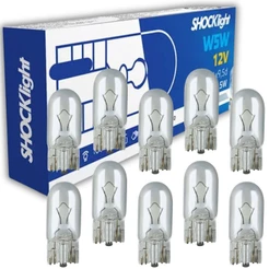Lampada Comum T10 Pingão 12v 5w Shocklight Caixa Com 10