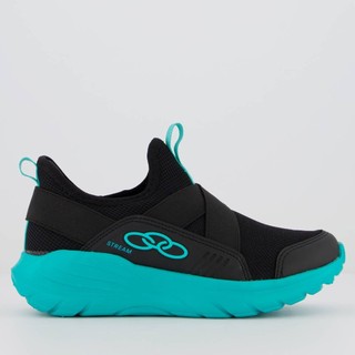 Tênis Olympikus Stream Juvenil Preto e Verde em Oferta na Shopee
