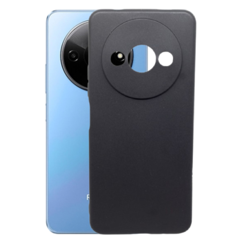Capa Proteção Preta Aveludada Para Redmi A3 Silicone Compativel Xiaomi Capinha TPU Case