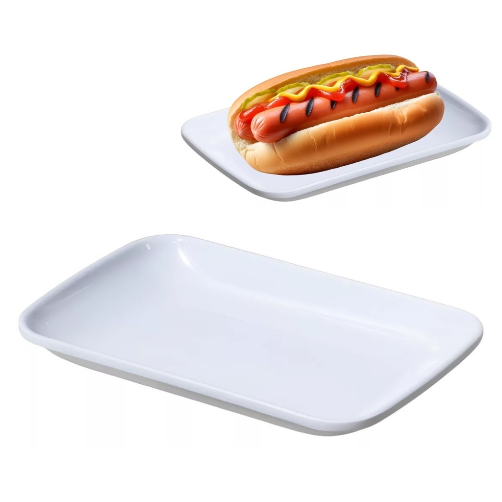 Travessa de Melamina 19cm Petisqueira Bandeja Prato Durável