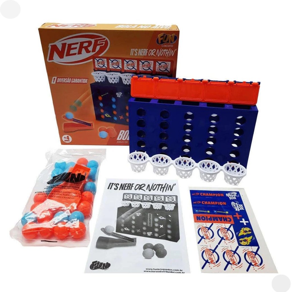 Jogo De Ação - Nerf - Basquete Bola No Alvo F0144-7 - Fun em Oferta na Shopee