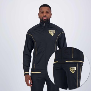 Agasalho São Paulo Trilobal Golden Preto em Oferta na Shopee