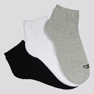 Kit Meia Olympikus Tripack Cano Curto  Branca Cinza e Preta em Oferta na Shopee