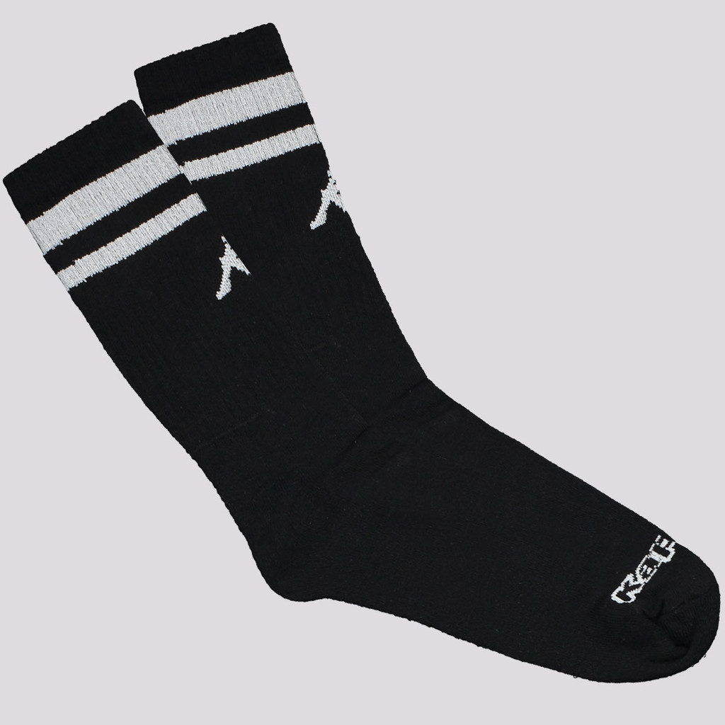 Meia Kappa Sport Cano Alto Preta em Oferta na Shopee