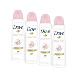 Kit 4 Desodorantes Antitranspirante Magnólia e Jasmim Dove Beauty Finish 150ml cada