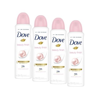 Kit 4 Desodorantes Antitranspirante Magnólia e Jasmim Dove Beauty Finish 150ml cada em Oferta na Shopee