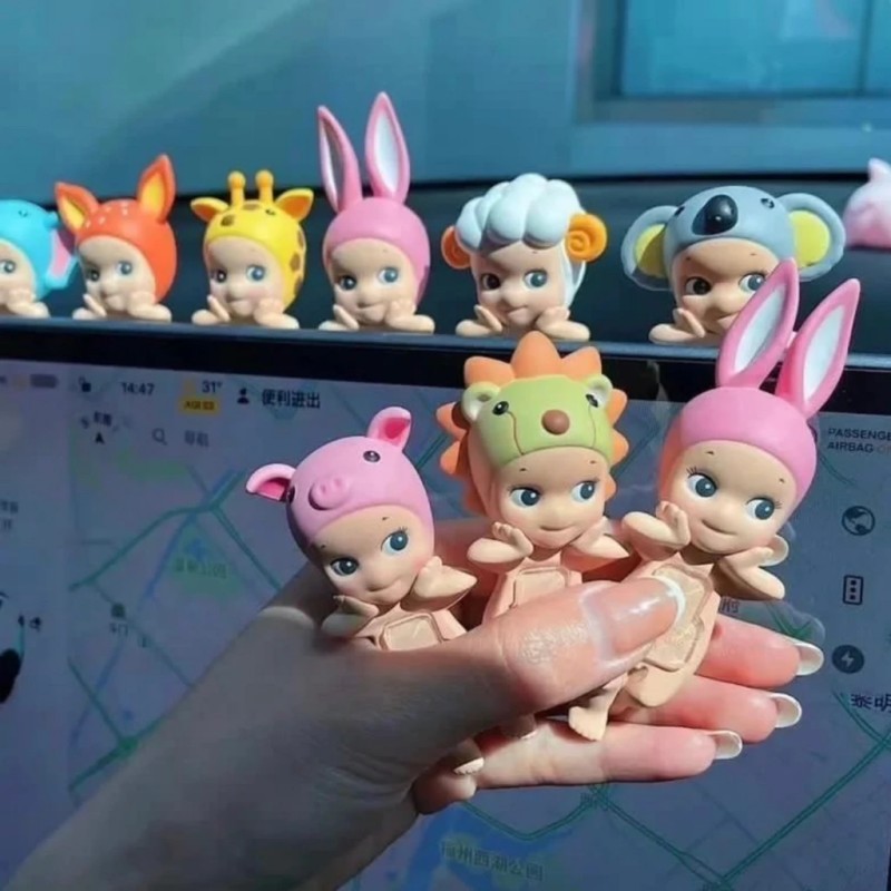 Alta Qualidade Sonny angel Hippers Série animal Bonito Telefone Carro Computador Decoração Aleatória Forma De Anjo Prese em Oferta na Shopee