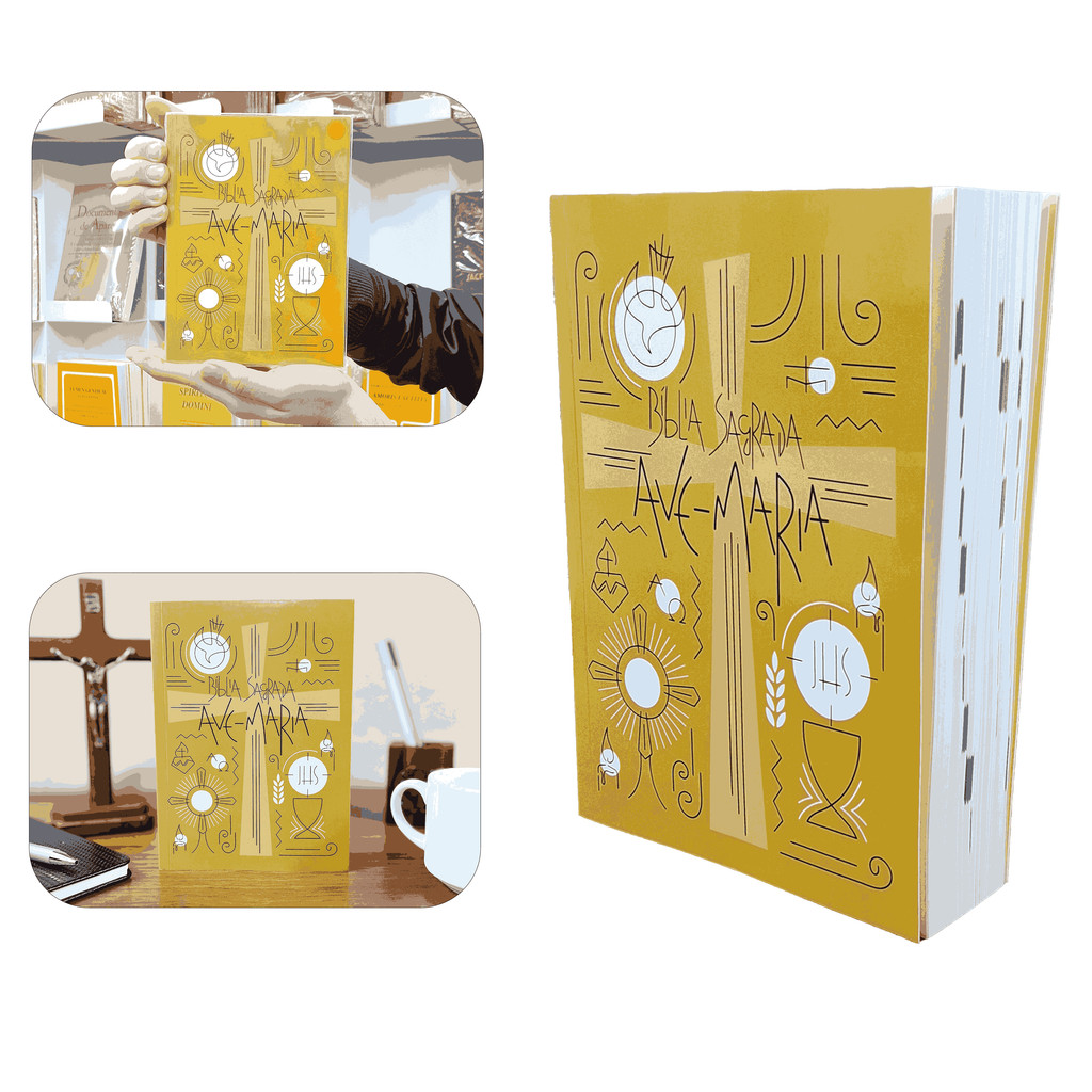 Bíblia Sagrada Ave-Maria - Capa Símbolos