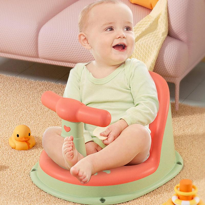 Cadeira De Banho Para Bebê Sentada Com 4 Ventosas Seguras 6-18 Meses Anti-Derrapante Crianças Recém-Nascidas