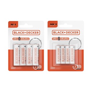 Kit Pilha Aaa Palito + Aa Pequena C/4 Alcalinas Black+Decker em Oferta na Shopee