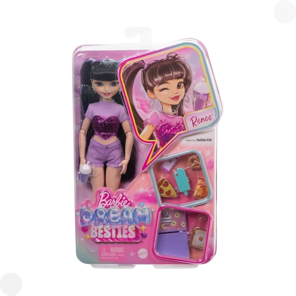 Boneca Barbie Dream Besties Renee com acessório HYC24 Mattel em Oferta na Shopee