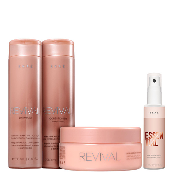 Bráe Kit Revival Duo 250ml Mácara 200g e MINI Essential 60ml em Oferta na Shopee